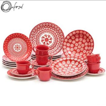 Aparelho de Jantar e Chá Oxford Daily Floreal Renda J591-6404 - 30 Peças
