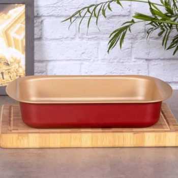Assadeira Funda de Alumínio com Revestimento Interno Antiaderente Tramontina Brasil Vermelho
