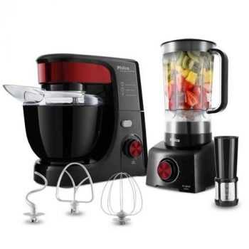 Batedeira Planetária Philco PHP500 Turbo 500W + Liquidificador Philco PLQ800P Turbo 900W Pkt31ir
