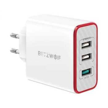 BlitzWolf BW-PL2 QC3.0 3 Ports Wall Charger