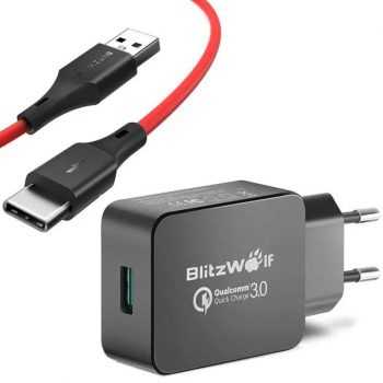 BlitzWolf BW-S5 Charger & BW-TC14 Type-C Cable 0.91m