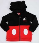 Blusão Infantil Moletom Mickey Capuz Manga Longa Disney