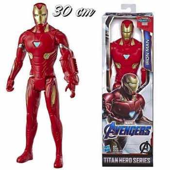 Boneco Titan Hero 2.0 Homem de Ferro, Avengers, Vermelho/Amarelo