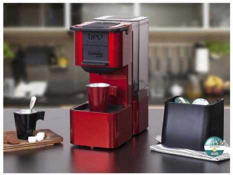 Cafeteira Expresso TRES S27 Pop Plus de Cápsula - Vermelha 15 Bar 1 Xícara