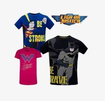Camiseta Liga da Justiça - Infantil