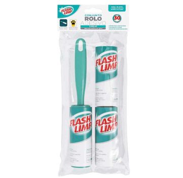 Cj. Rolo Adesivo 3 Pc, Flash Limp, Verde Agua