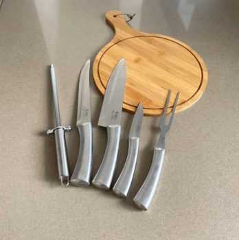 Conjunto para Churrasco 5 Peças Euro Inox