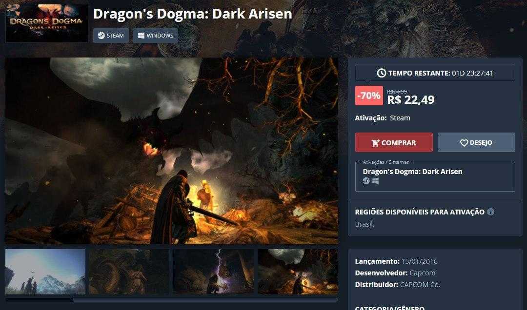 Nuuvem.com - Por tempo limitado: use o cupom CHORAGABE e entre em Mordor!  [Link nos comentários]