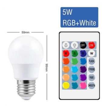E27 LED RGB Light 5W
