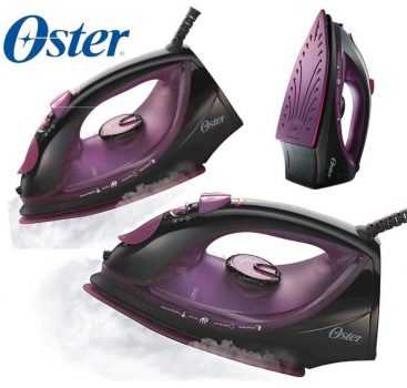Ferro a Vapor Oster 5956 com Antiaderente de Cerâmica - Preto e Roxo