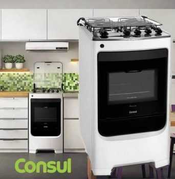 Fogão 4 Bocas Consul Branco Acendimento Automático - CFO4 NABUNA