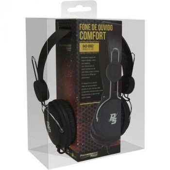 Fone de Ouvido PS Comfort com Microfone - Preto