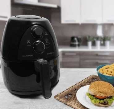 Fritadeira Elétrica Sem Óleo/Air Fryer Mondial - NAF-05 Preta 3,2L com Timer