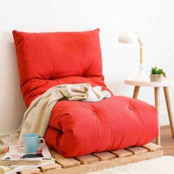 Futon Dobrável de Espuma Solteiro - Emcompre