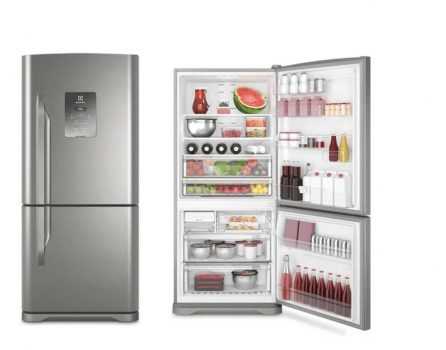 Geladeira/Refrigerador Frost Free Inox Bottom Freezer 598L Electrolux (DB84X)