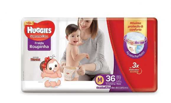 Huggies Fralda Supreme Care Roupinha Mega M, 36 Fraldas