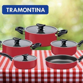 Jogo De Panelas Tramontina 20499733 Toronto 5 Peças Vermelho