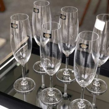 Jogo de Taças para Champagne 6 Peças - Bohemia