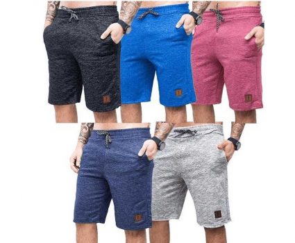 Kit 03 Bermudas Moletom Polo Marine
