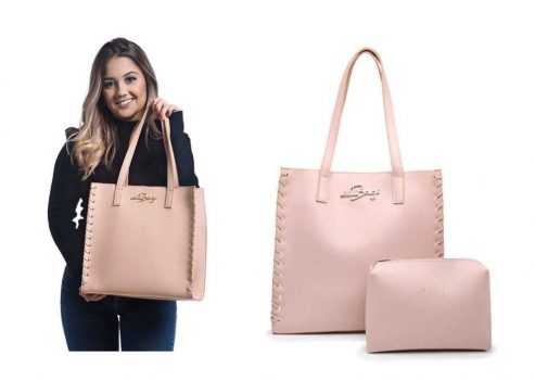 Kit Bolsa Feminina Sacola Grande + Necesser Promoção Willibags Barato