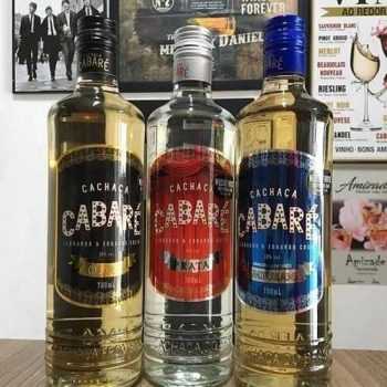Kit Cachaças Cabaré Prata, Ouro e Amburana 700ml