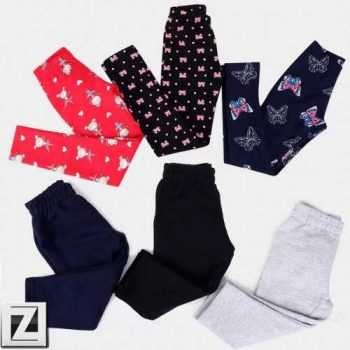 Kit Calça Legging Infantil Kyly 3 Peças