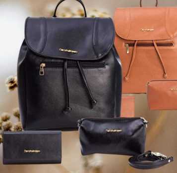 Kit Mochila Carteira Necessaire Nanda Ramos