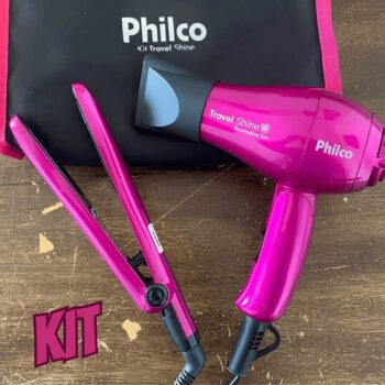 Kit Secador e Chapinha de Viagem - Philco Travel Shine