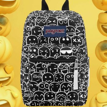 Lancheira Jansport Big Break Emoji Crowd Preto,Branco - Único