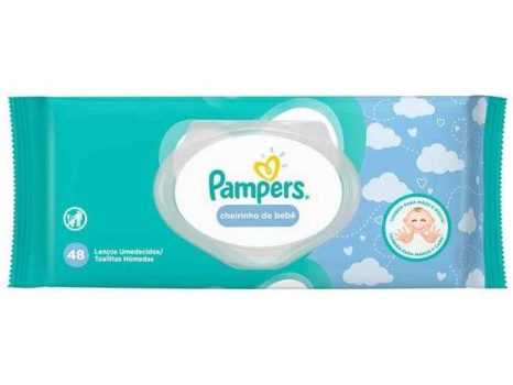 Lenços Umedecidos Pampers Cheirinho de Bebê - 48 Unidades