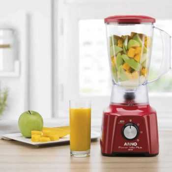 Liquidificador Arno Power Mix Plus LQ21 com 3 Velocidades 550W – Vermelho