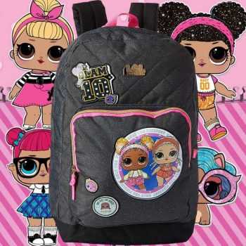 Mochila Escolar, Lol, Luxcel, MS45815LO, Preta