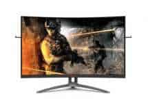 Monitor Gamer AOC Agon 32" Widescreen Curvo 165Hz 1ms FreeSync Premium Preto