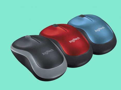 Mouse sem fio Logitech M185 com Design Ambidestro Compacto, Conexão USB e Pilha Inclusa