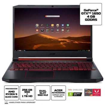Notebook Gamer Acer Aspire nitro 5 AN515-43-R9K7 AMD Ryzen 5 8GB 1TB HD 256GB SSD GTX 1650 15,6' Endless