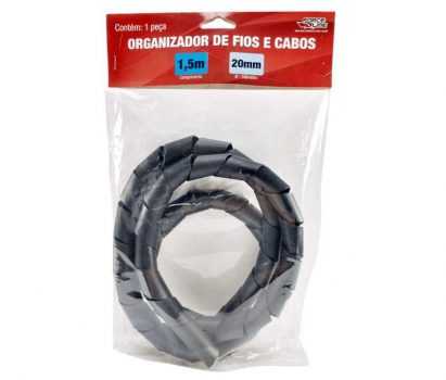 Organizador de Cabos, Force Line, 0101200032, Preto