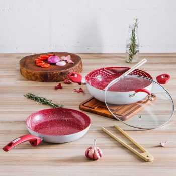 Panela Wok 28 cm + Frigideira 24 cm Power Taste 2 Peças - La Cuisine