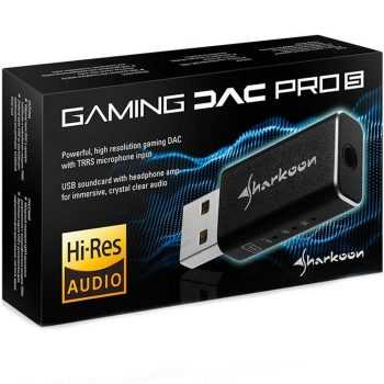 Placa de Som Externa Sharkoon, Gaming DAC Pro S, USB