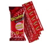 Preservativo Morango, Blowtex, Vermelho, 12 Unidades