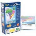 Quebra-Cabeça Grow Mapa do Brasil - 200 Peças