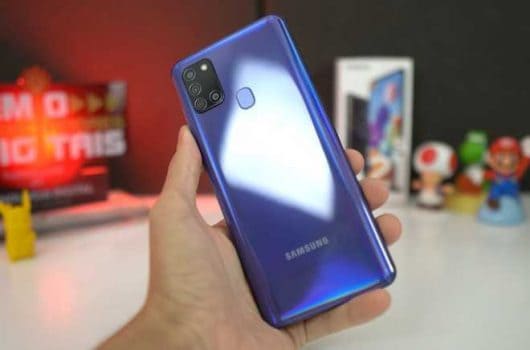Samsung Galaxy A21s 6,5" Dual Chip 64GB 4GB RAM Azul Octa Core Câmera Quádrupla 48MP Selfie 13MP