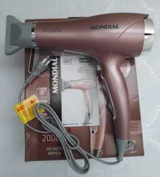 Secador de Cabelo Mondial 2000W 3 Temperaturas - Golden Rose SC-32