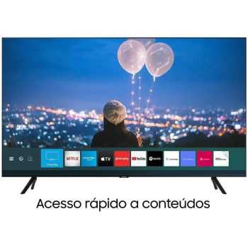 Smart TV LED 75" UHD 4K Samsung 75TU8000 Crystal UHD, Borda Infinita, Alexa Built In, Visual Livre de Cabos, Modo Ambiente Foto, Controle Único - 2020