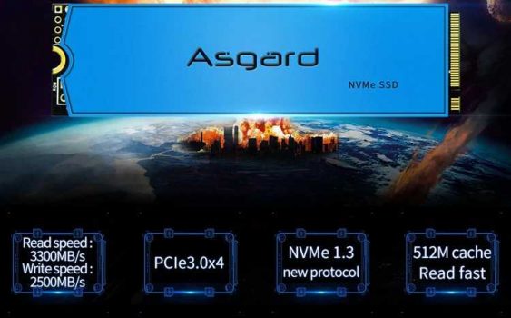 SSD M.2 NVME 2280 Asgard AN3 500GB