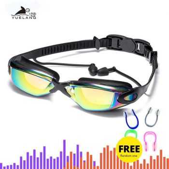 Swimming Goggles with Earplugs and Nose Clips