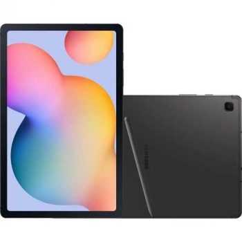 Tablet Samsung Galaxy Tab S6 Lite P615 64GB, 4GB RAM, Tela Imersiva de 10.4', Câmera Traseira 8MP, Câmera Frontal de 5MP, 4G e Android 10 - Cinza