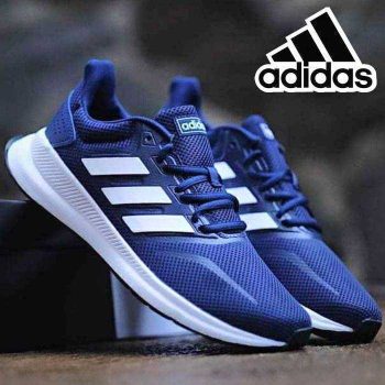 Tênis Adidas Runfalcon Masculino - Azul Royal e Branco