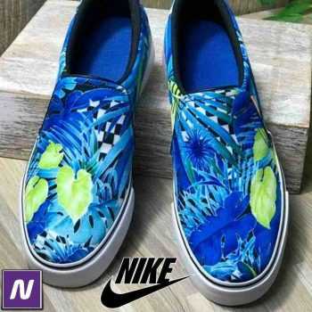 Tênis Nike Court Royale Slip Feminino - Azul e Verde (34 ao 39)