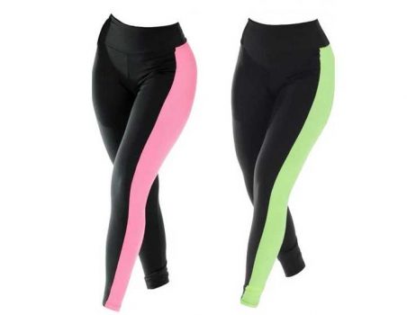 2 Calças Legging Bicolor Click