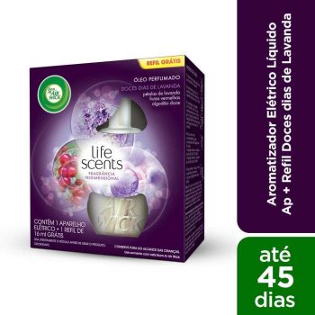 Aparelho Elétrico Purificador De Ar + Refil Líquido Doces Dias De Lavanda, Air Wick, Air Wick